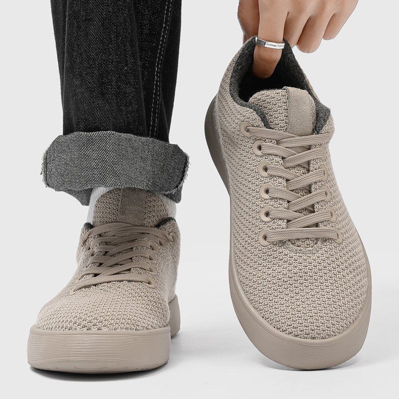 Men's Breathable Mesh Casual Lace-Up Shoes - Image 1