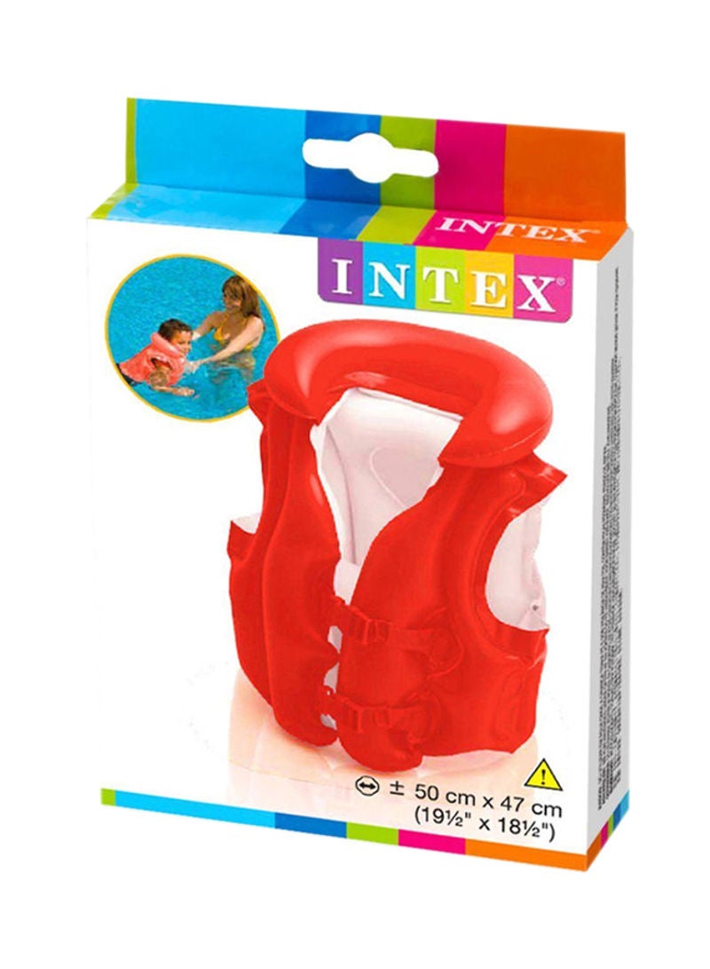 INTEX Deluxe Swim Vest - Orange 50x47cm - Image 1