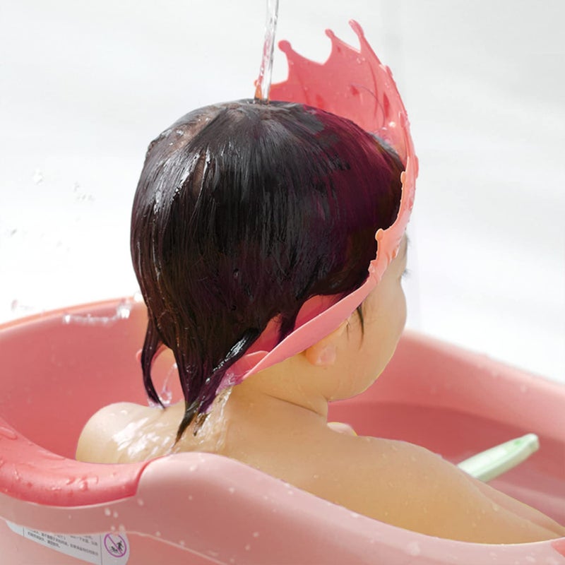 SYGA Baby Shampoo Shower Bathing Protection Bath Soft Cap Soft Adjustable Visor Hat for Toddler, Baby, Kids, Children(KentingRed) - Image 5