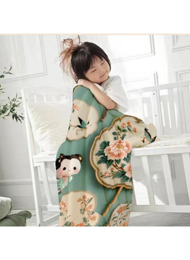 general Baby and children's cartoon flannel thin blanket (warm and comfortable, suitable for sleep, game use) 70cm*100cm - Image 3