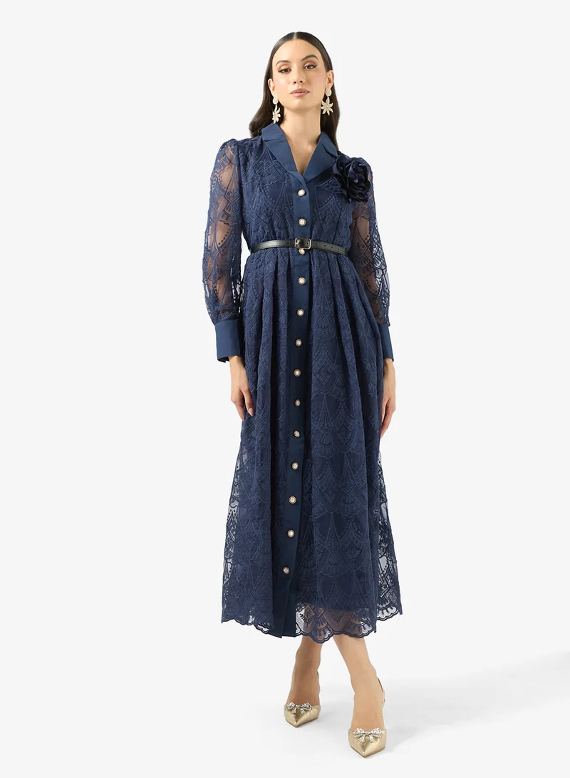 Lace A-line Dress