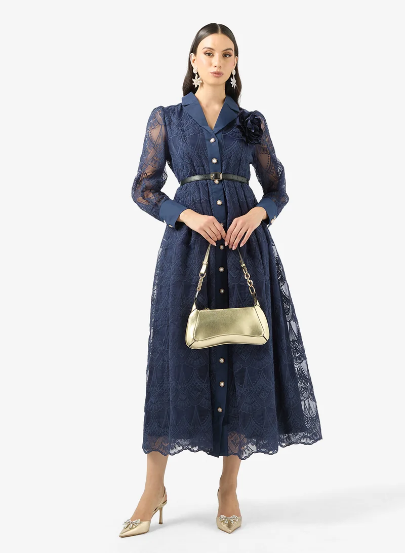 Khizana  Lace A-line Dress for Women | Best Price UAE