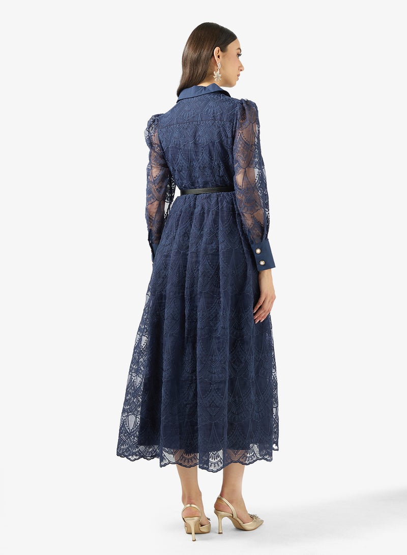 Khizana Lace A-line Dress - Image 2