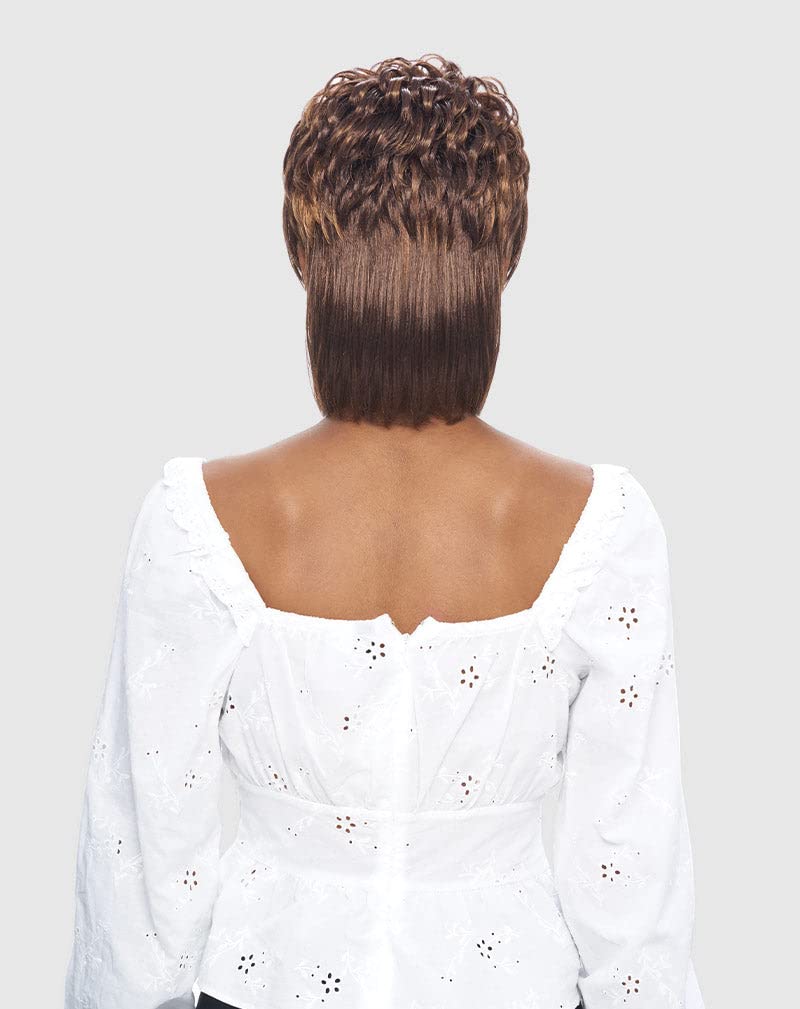 VANESSA Fashion Wigs Medium Short Length Wavy Style Heat Wave Synthetic Hair Wig - MASTA (SP1B/30) - Image 3