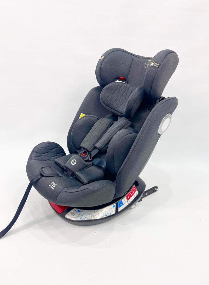 بورباي مقعد سيارة للأطفال من بورباي بتدوير ٣٦٠° وتقنية ISOFIX – أمان من الولادة حتى ٣٦ كجم - Image 5