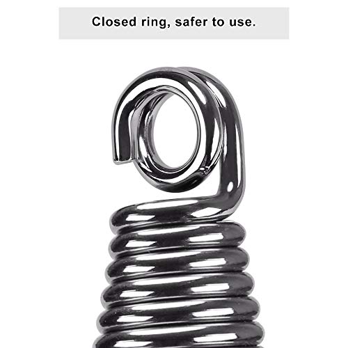Dolibest Punching Bag Hangers Strap,Heavy Bag Hanger Strap with Spring and Carabiner for Home Gym Training Workout Fitness Conditioning Pull Ups and Dips Exercises Equipment （Black） - Image 3