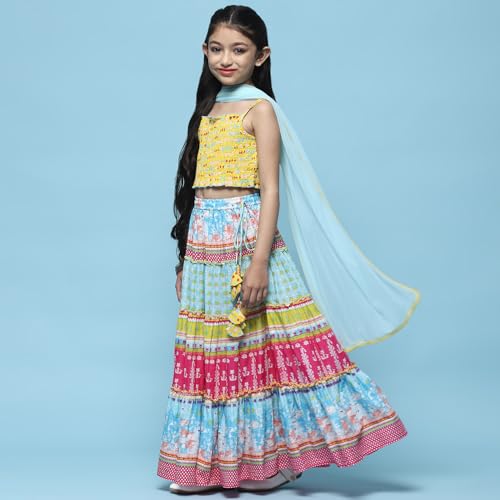 Biba بيبا جير مطبوع قطن مريح جاهز ليهينغا مجموعة (Kw4503_Yellow_11) - Image 2