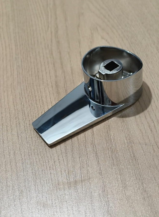 Ausam Stainless Steel 40MM Diverter Handle Suitable for Aria Model.Wall Mounted Chrome Finish with 40mm White Lever Handle Faucet for Bathroom/Kitchen Wash Basin - Image 3
