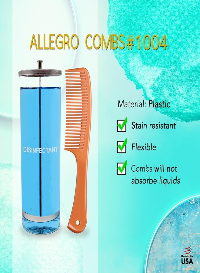 Allegro Combs Allegro Comb 1004 Wide Teeth Detangling Combs For Women, Stylists, Curly Hair Teasing Comb Mens Comb 2 Piece (Tan) - Image 5