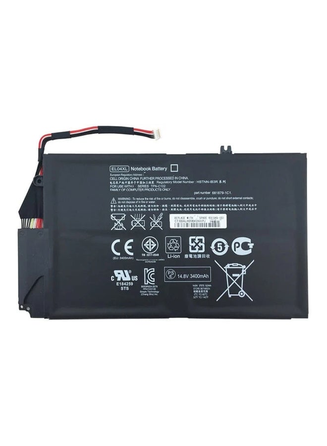 HP بطارية للكمبيوتر المحمول Hp نوت بوك 4-1000 3400 mAh أسود - Image 1