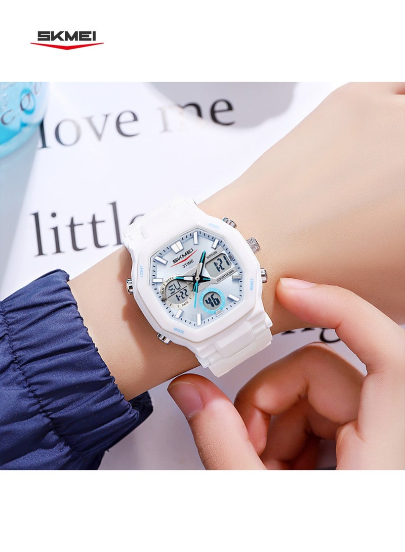 SKMEI 2389 Watch: Triple Hands Display, Stopwatch, Countdown Timer, Alarm Clock, Week Calendar, Glow in Dark, Water Resistant - Image 3