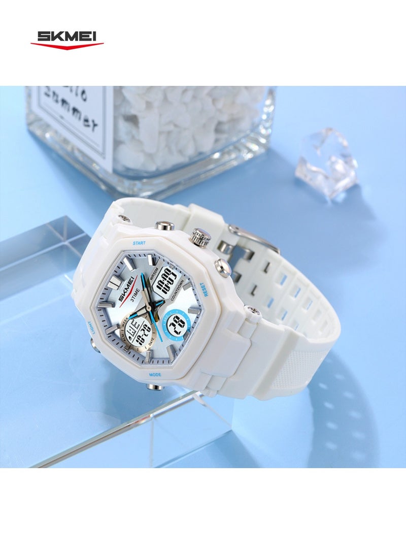 SKMEI 2389 Watch: Triple Hands Display, Stopwatch, Countdown Timer, Alarm Clock, Week Calendar, Glow in Dark, Water Resistant - Image 2