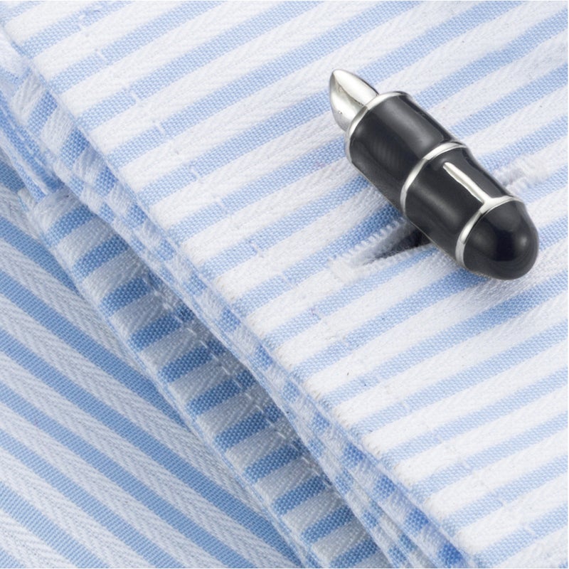 1 Pair Pen Style Men Business Casual Shirt Nails Trendy - Image 2