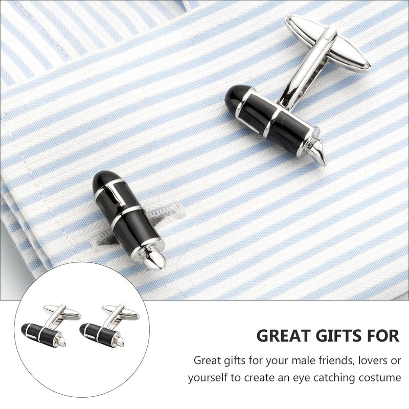 1 Pair Pen Style Men Business Casual Shirt Nails Trendy - Image 4