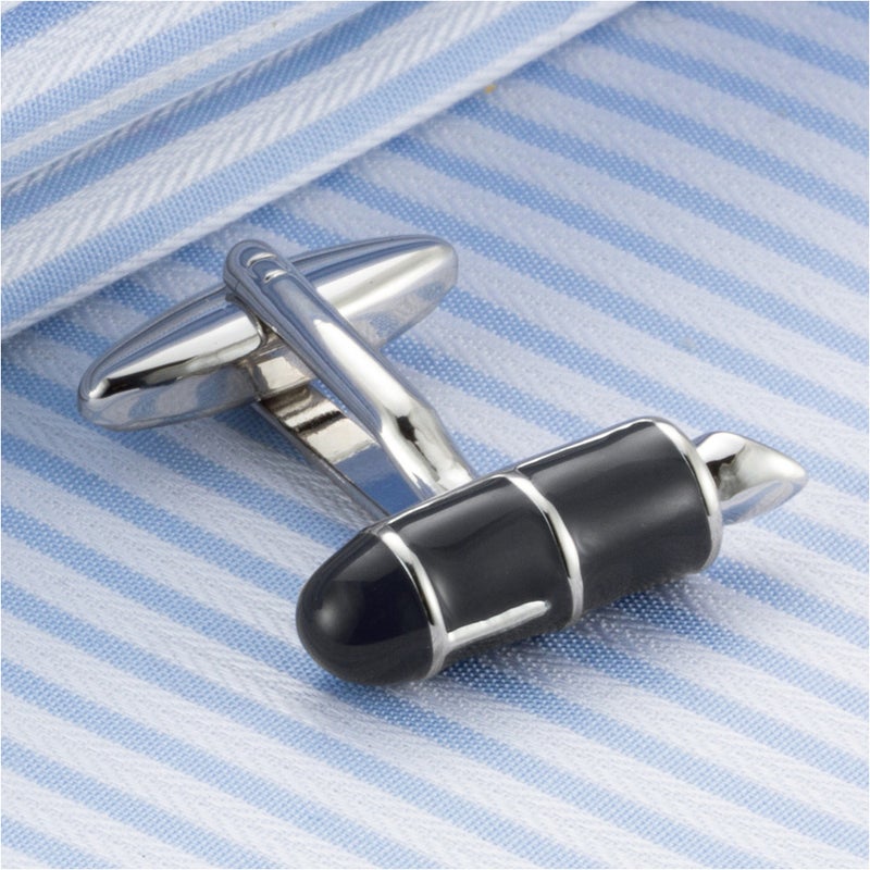 1 Pair Pen Style Men Business Casual Shirt Nails Trendy - Image 3