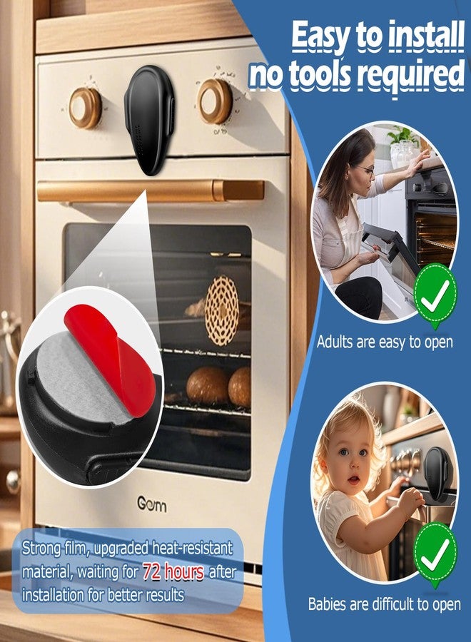 MCOTOP Oven Lock Child Safety (4 Pack) Suitable for Multiple ovens to use - Image 5