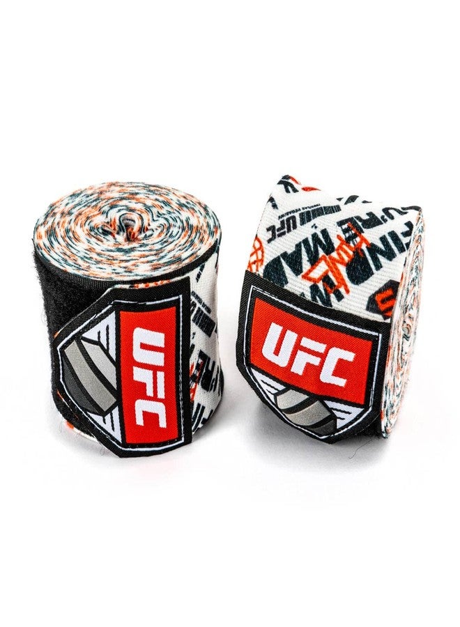 UFC Pattered Hand Wraps, Red/White Boxing and MMA - Image 1