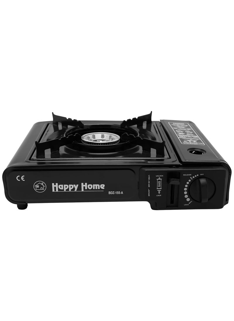 Happy Home - Portable Gas Stove 2 in 1 Outdoor Picnic Stove with Extra Side Nozzle for Installing Large Size Gas Cylinder Tube - Image 1