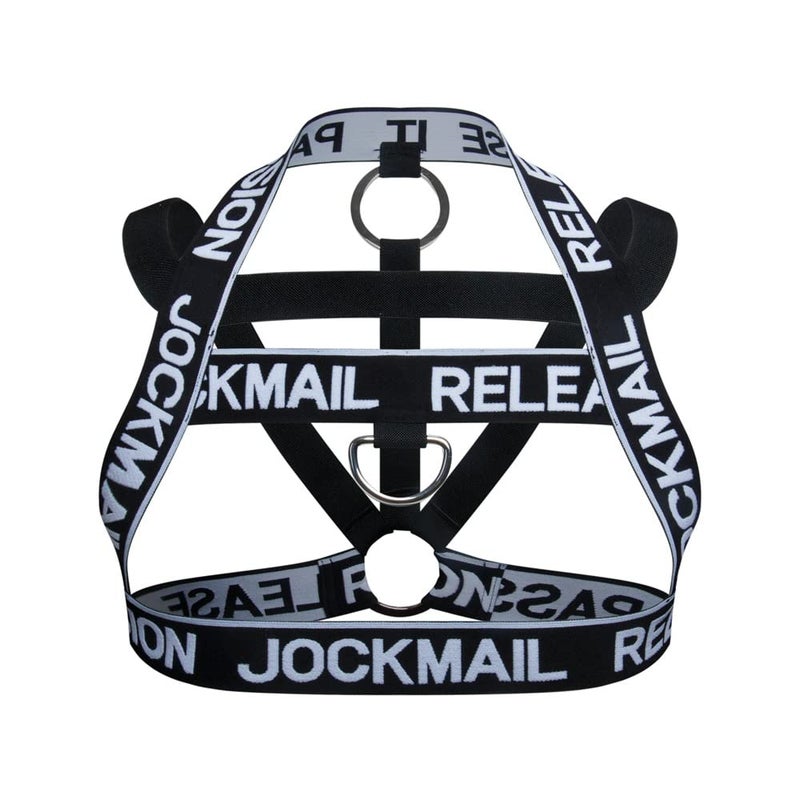 JOCKMAIL Mens Fitness Harness Shoulder Strap Mens Fitness Body Chest Half Harness Athletic Shoulder Strap Harness (as1, Alpha, one_Size, Regular, Regular, Black1) - Image 1