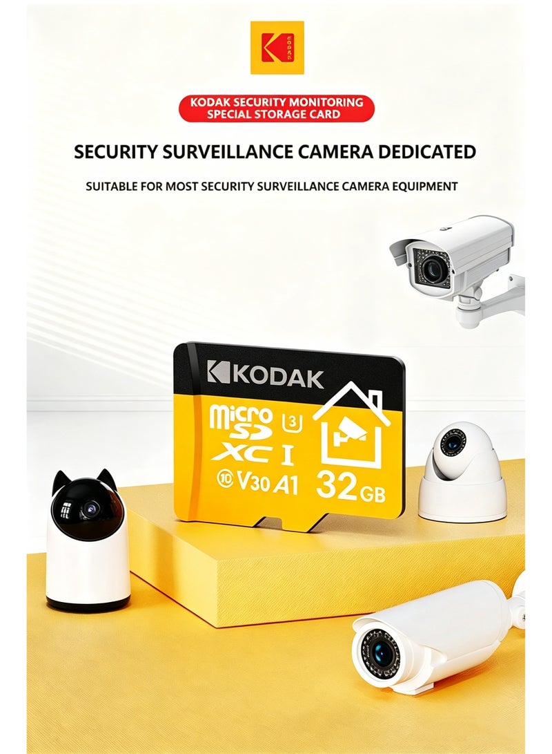 Kodak Security Surveillance Special TF Card 32G 24-hour Continuous Recording High-speed Memory Card 32 GB - Image 1