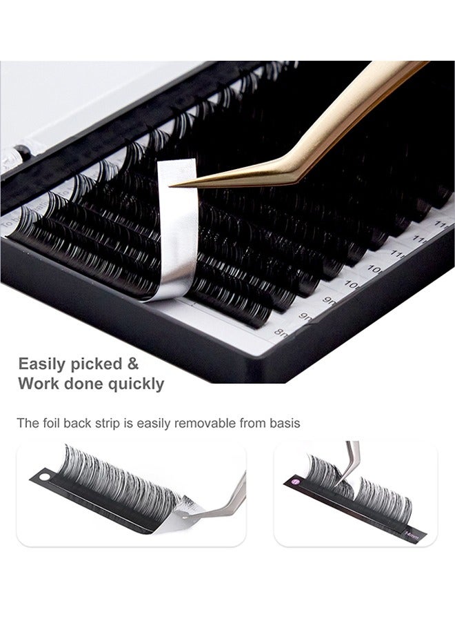 نجراكو Fake False Eyelashes Natural Mink D Curl Lightweight Soft Safe Single Round DIY Eyelash Extension Cluster Lashes Grafting Can Take Multiple Hairs For Pros And Beginners 7mm-15mm Mix - Image 4