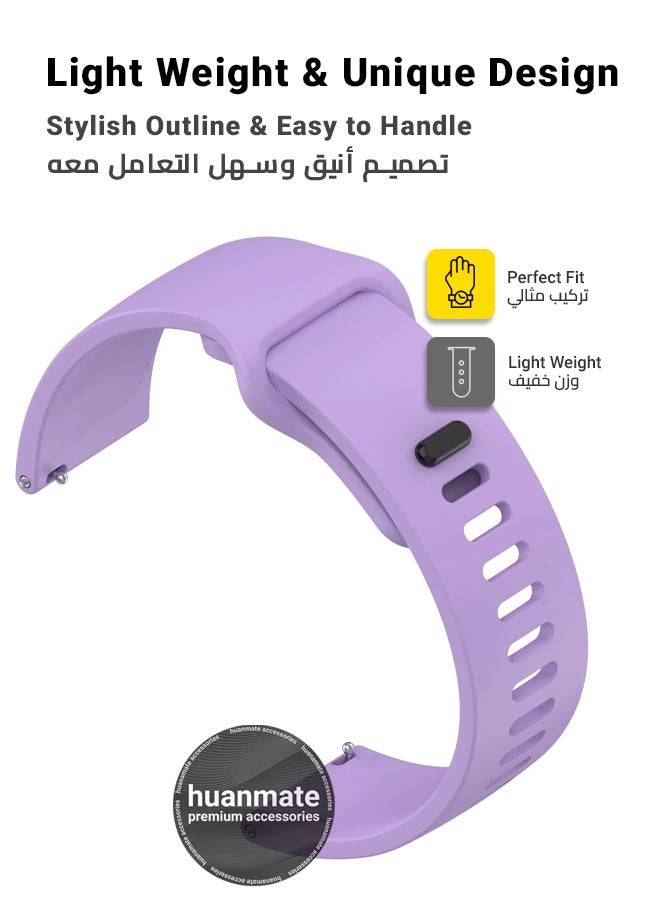 هووانميت - سوار بديل لساعة شاومي ريدمي واتش 5 أكتيف - مصنوع من سيليكون ناعم عالي الجودة، خفيف الوزن، أنيق ومتين - سهل التركيب - حزام بديل لساعة شاومي ريدمي واتش 5 أكتيف - Image 1