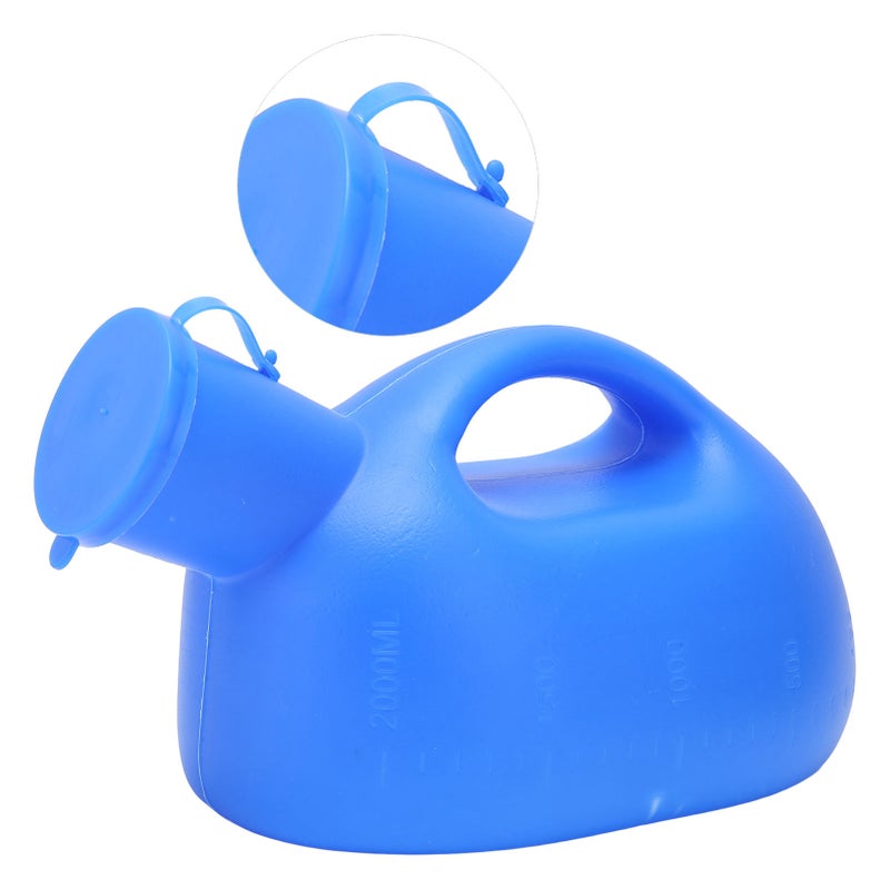 Urinal 2000ML Large Capacity Handle Design Abrasion Proof Plastic Material Male Urinal - Image 5