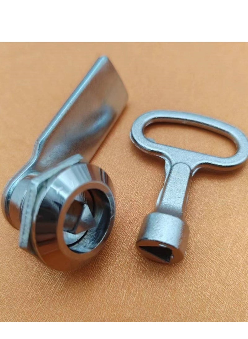 1PC Zinc Alloy Triangular Tongue Lock Rotary Door Lock High Pressure Cabinet Door Lock Industry Special Lock  - Image 1