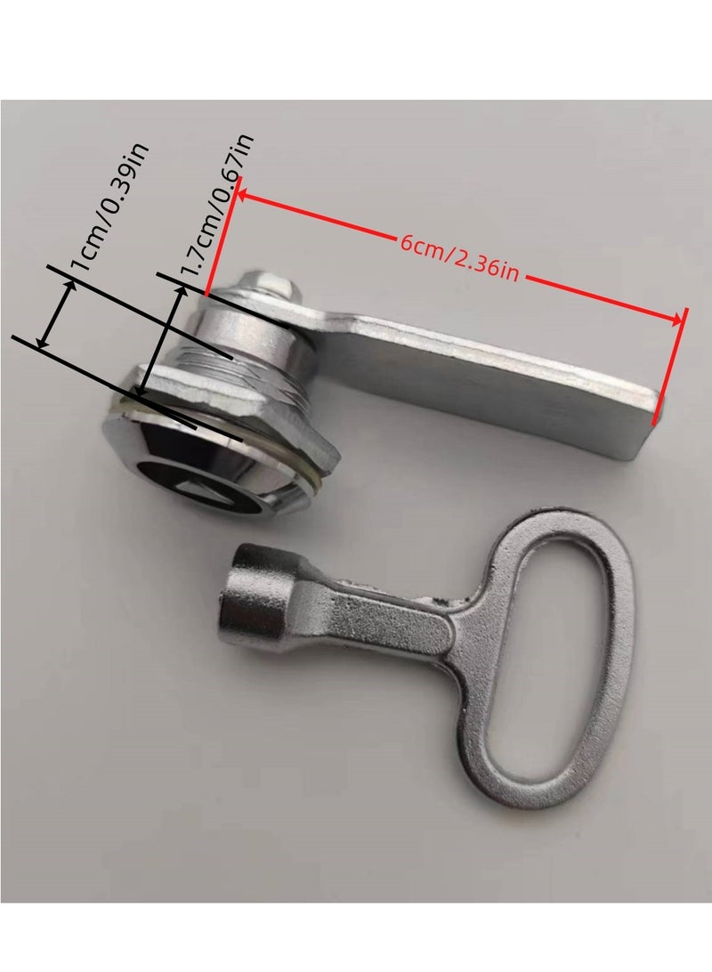 1PC Zinc Alloy Triangular Tongue Lock Rotary Door Lock High Pressure Cabinet Door Lock Industry Special Lock  - Image 4
