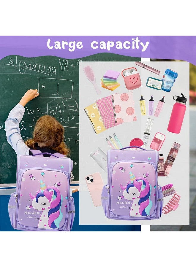  بالي حقائب PALAY® Unicorn للفتيات حقائب مدرسية أنيقة للفتيات حقائب مدرسية متينة ومقاومة للماء للأولاد والأطفال من سن 7 إلى 12 عامًا حقيبة ظهر لطيفة كبيرة الحجم كهدية عيد ميلاد للفتيات - Image 5