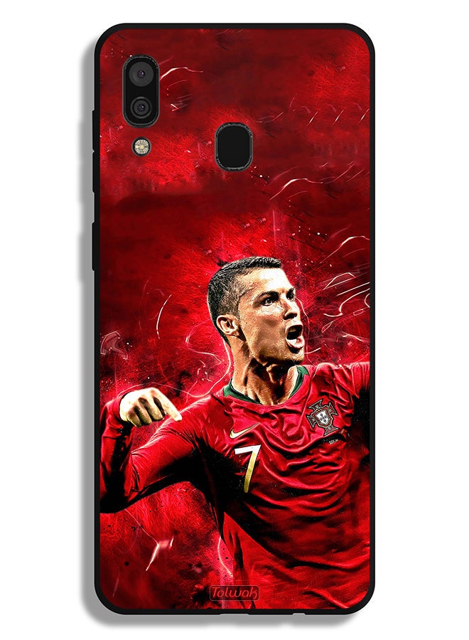 Tolwak غطاء حماية لهاتف سامسونج جالاكسي A20 كريستيانو رونالدو - Image 1