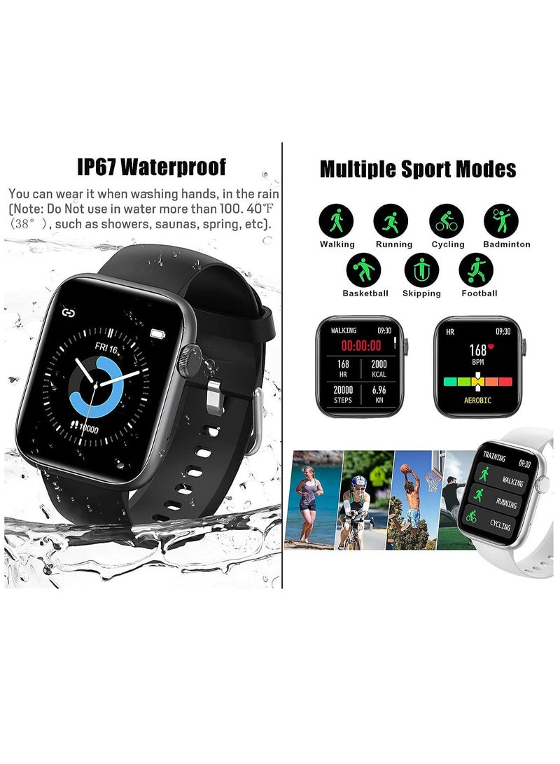 RollsTimi  Smartwatch for Men Women with Bluetooth Call, Heart Rate Sleep Fitness Tracker Notification Weather 100 Sport Modes Smartwatch for Android iOS - Image 3