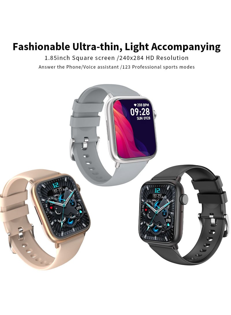 RollsTimi  Smartwatch for Men Women with Bluetooth Call, Heart Rate Sleep Fitness Tracker Notification Weather 100 Sport Modes Smartwatch for Android iOS - Image 2