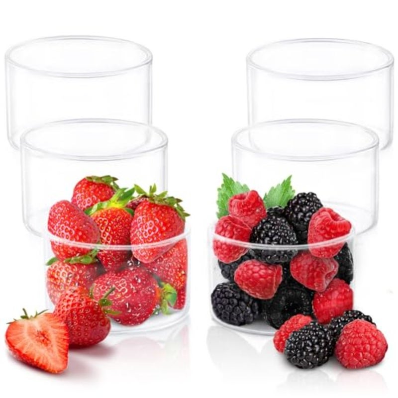 Small Glass Bowl Set 105 Ml Set Of 6, Clear, 3.5 Ounce Glass Bowls - Image 1