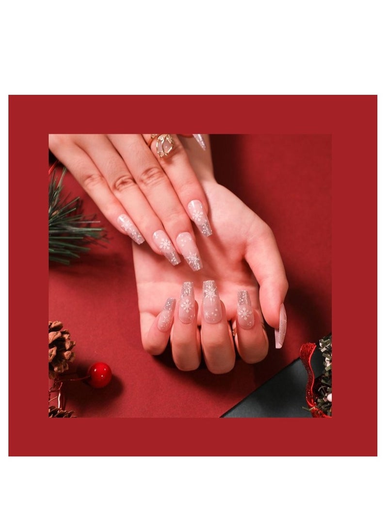 Salon Acrylic Reusable False Nails Set Double Tape and Glue Included - Image 1