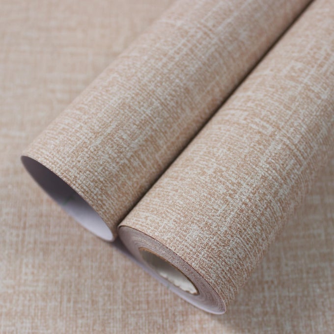GRASSCLOTH PEEL AND STICK WALLPAPER 157IN X 787IN TEXTURED CONTACT PAPER FOR CABINETS FAUX LINEN WALL PAPER PULL AND STICK FABRIC VINYL WALLPAPER SELF ADHESIVE KHAKI