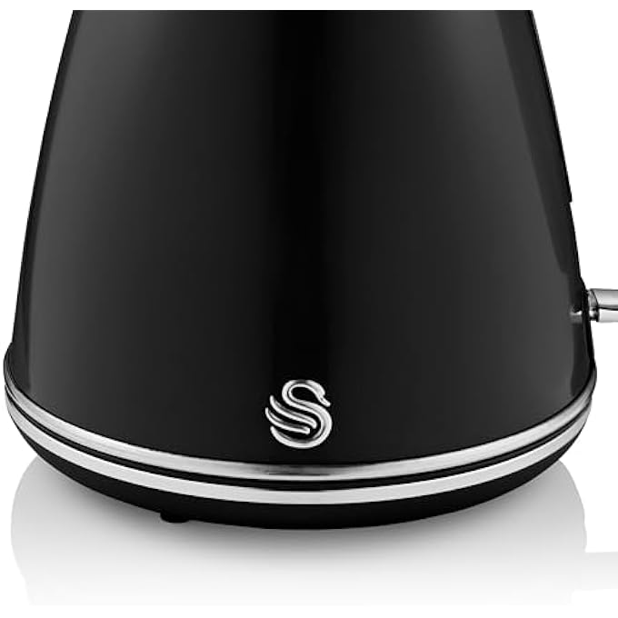 Swan Retro 15 Litre Jug Kettle Black With 360 Degree Rotational Base 3Kw Fast Boil Easy Pour Sk19020Bn - Image 5