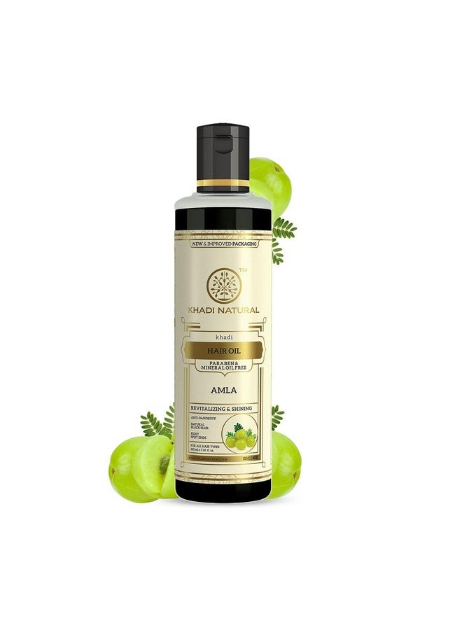 Khadi Natural Pure Amla Hair Oil | Paraben & Mineral Oil Free | Nourishing Formula For Healthy, Strong Hair | Enhances Shine & Reduces Hair Fall- 210 Ml - Image 1