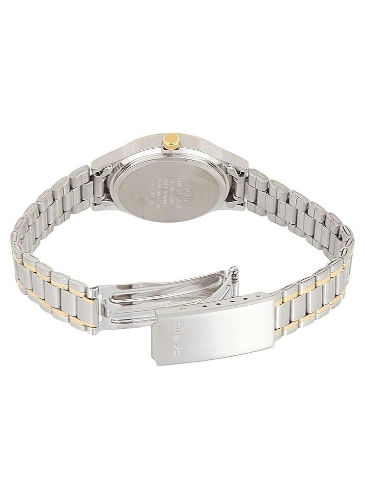 Casio Womens Quartz Watch, Analog Display and Leather Strap LTP-1128G-7B - Image 2