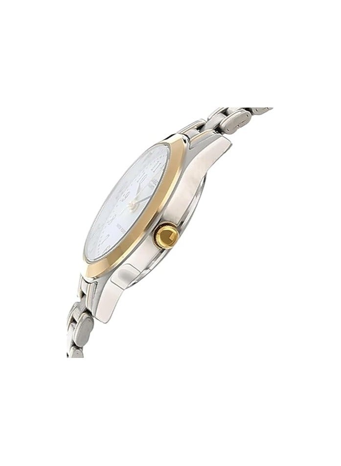 Casio Womens Quartz Watch, Analog Display and Leather Strap LTP-1128G-7B - Image 3