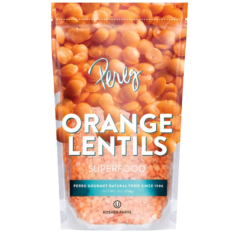 Pereg Orange Lentils (16 Oz) - Indian Split Masoor Daal - Non-GMO & Additive Free - Ideal for Stews, Indian Curries & Soups - Vegan Diet-Friendly - High In Protein & Fibres - Red Lentils - Quick Cooki - Image 1