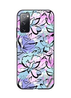 Protective Case Cover For Samsung Galaxy S20 FE 5G Abstract Flowers Print Design Multicolour
