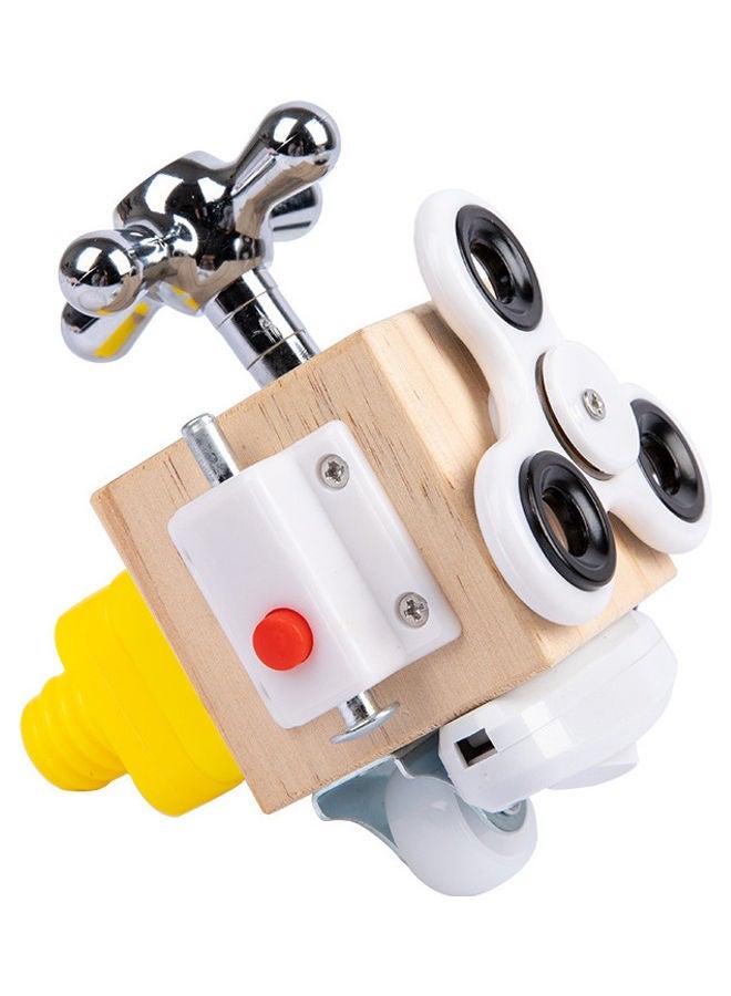 NIBEMINENT Busy Cube Board Montessori Unlock Toy