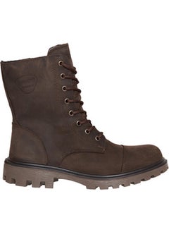 Waterproof Leather Brown Women's Boots Z7107NKA