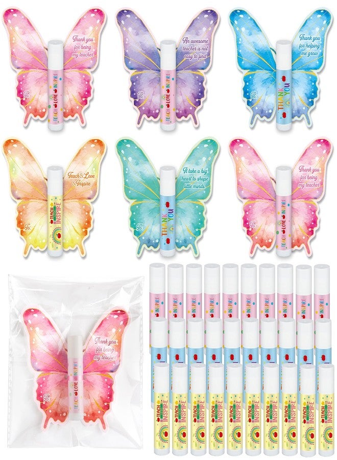 ojustbeok 15 Pack Teacher Employee Appreciation Gifts Bulk Lip Balm Thank You for Being My Teacher Moisturizing and Nourishing Lip Care Set for Graduation Teacher’s Day Retirement Birthday Party Supplies - Image 1