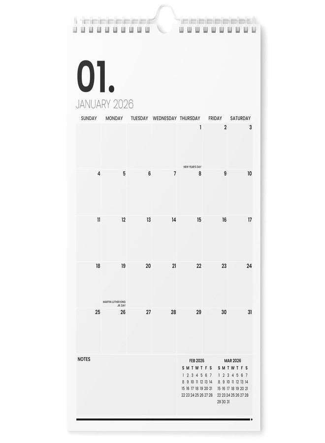 Karto Wall Calendar 2026 - Vertical 11x17 inch January 2026 to June 2027 - Boost Your Productivity and Easy Planning with the Aesthetic Monthly Calendar - Minimalist - Image 1