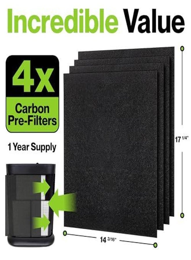 Durabasics 4-Pack Pre-Filters for Honeywell HPA300 Replacement Filters, Compatible with Honeywell Prefilter A, Filter A, HPA300 Prefilter and HRF-AP1 Replacement, HRF-AP1 - Image 4