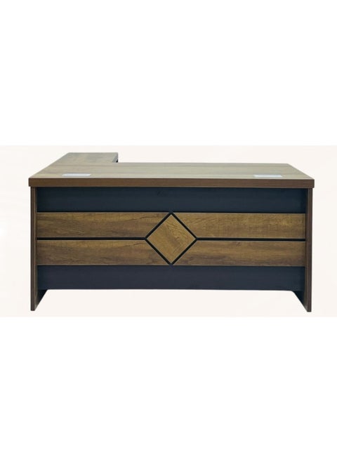 ALWASIT HOME L shape office tabe|L shape office tabe with drawers |Office Manager Table L Shape|L shape office table for Home | Color White |L 160*W80*H75 cm