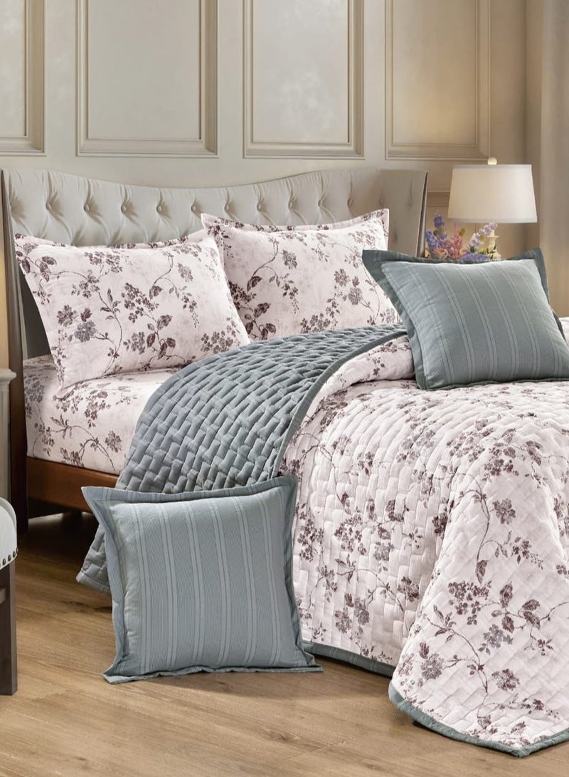 AKD Compressed floral quilt set, 6 pieces, size 240 * 220 cm - Image 2