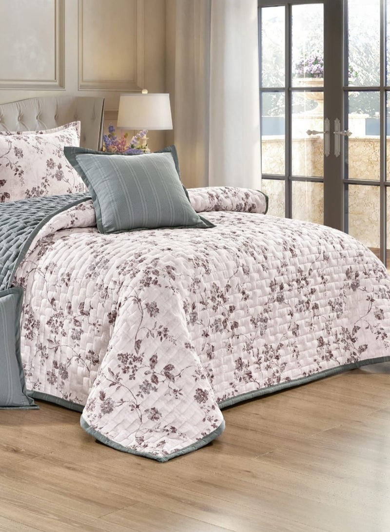 AKD Compressed floral quilt set, 6 pieces, size 240 * 220 cm - Image 3